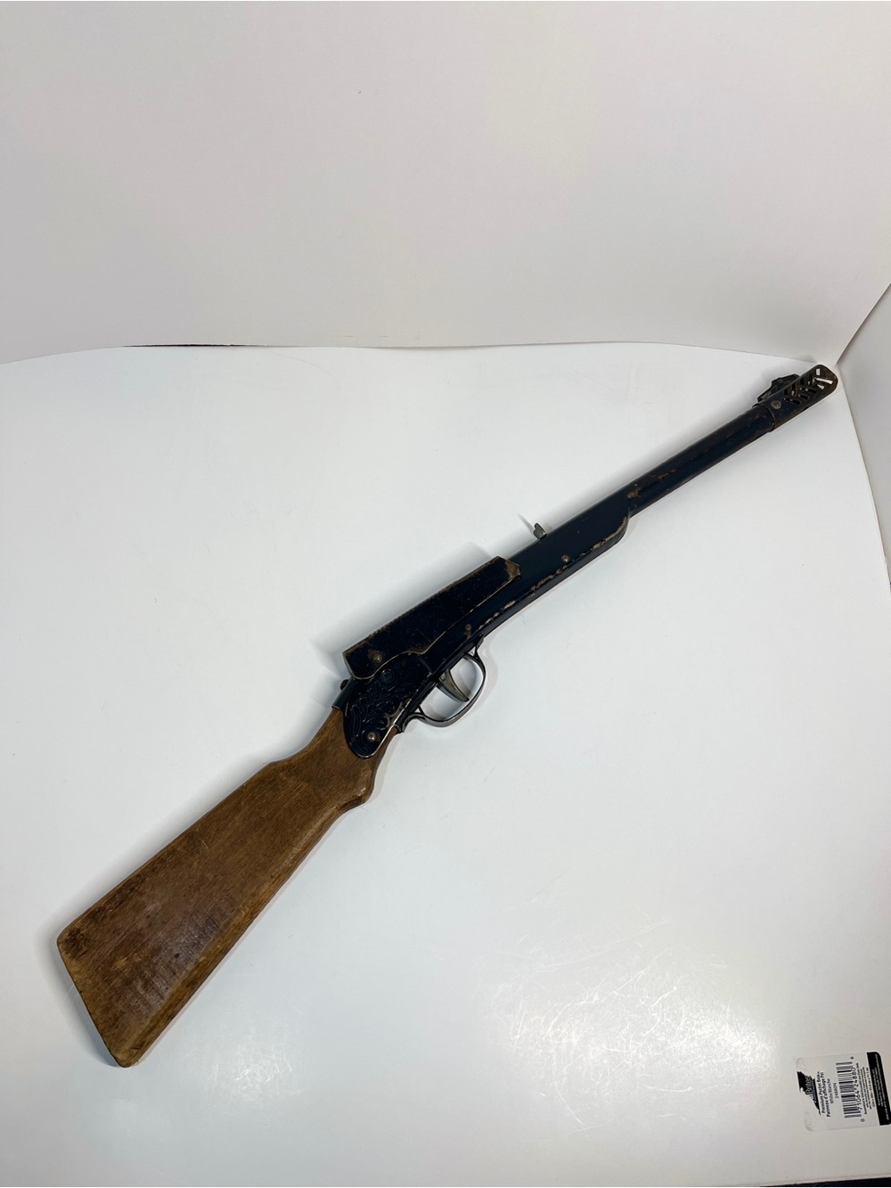 TOY Vintage Daisy No. 961 MFG Air Blast Rifle Wood Metal Gun Plymouth MI USA